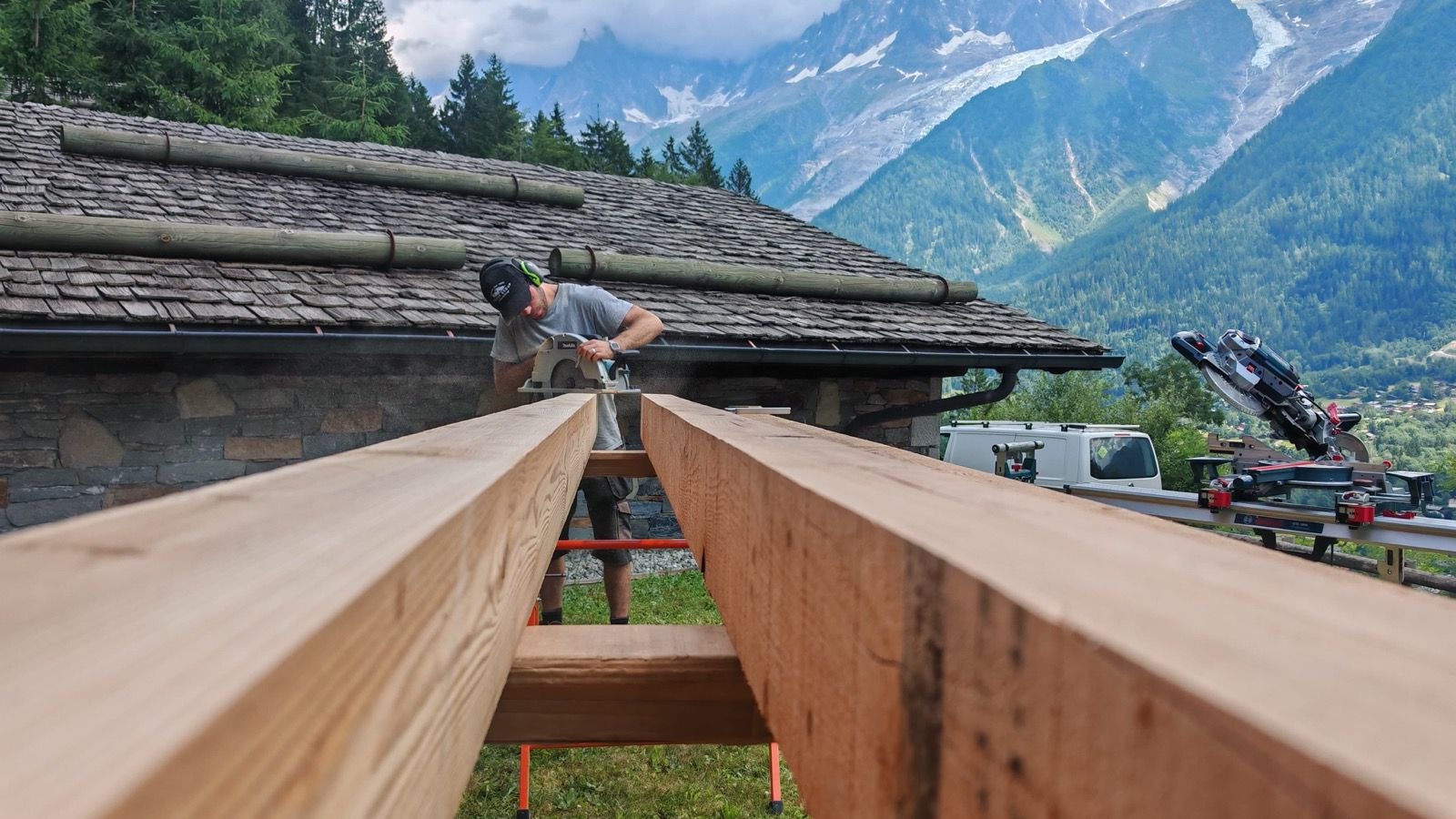 Carpenter working